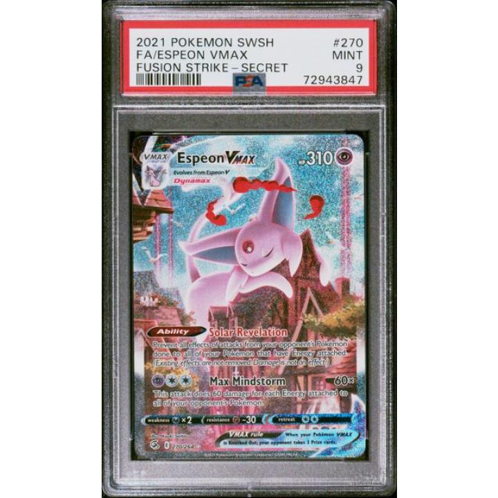 Espeon VMAX (PSA 9) 270/264 - Fusion Strike - Holofoil