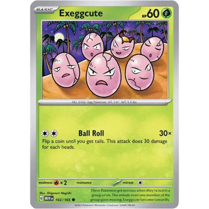 Exeggcute 102/165 - Scarlet & Violet 151 - Reverse Holofoil