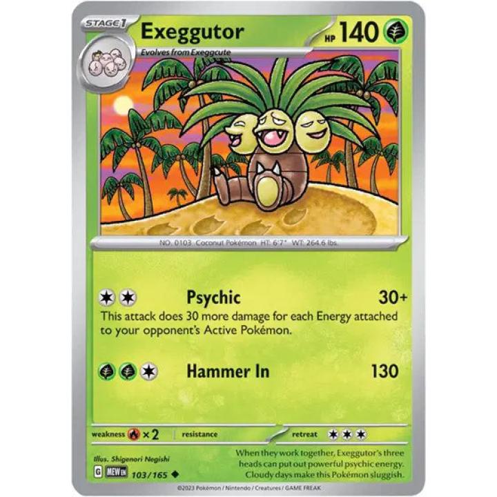 Exeggutor 103/165 - Scarlet & Violet 151 - Reverse Holofoil