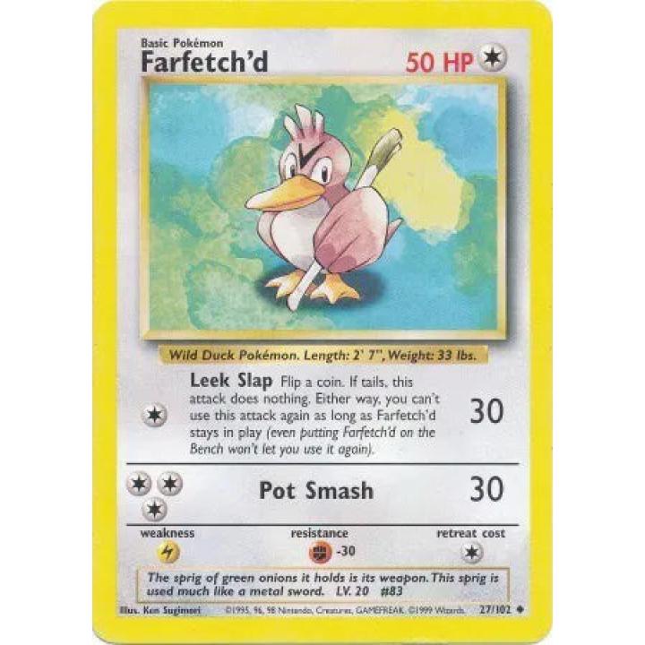 Farfetch'd 27/102 - Base Set (Unlimited) - Normal