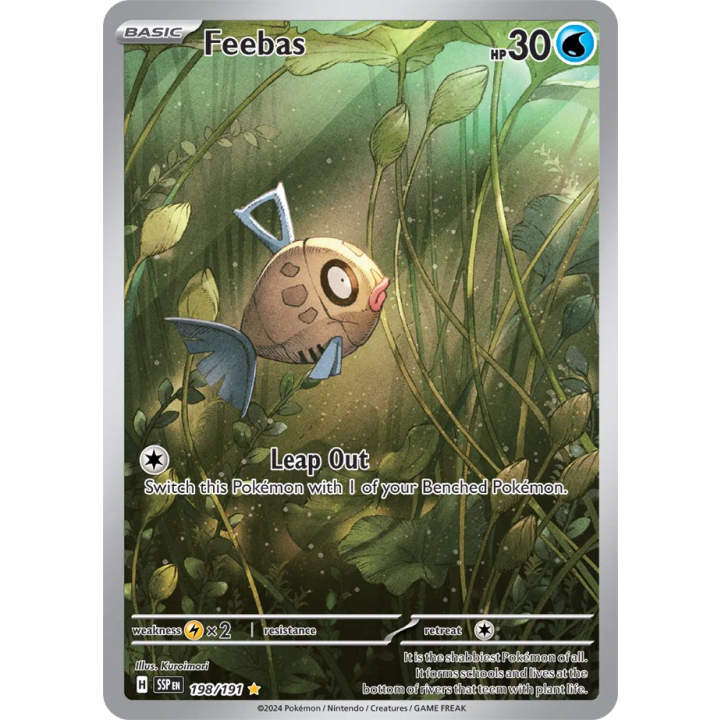 Feebas 198/191 - Surging Sparks - Holofoil