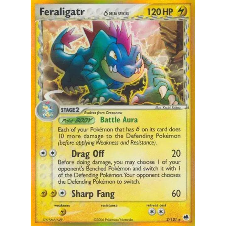 Feraligatr 2/101 - EX Dragon Frontiers - Holofoil