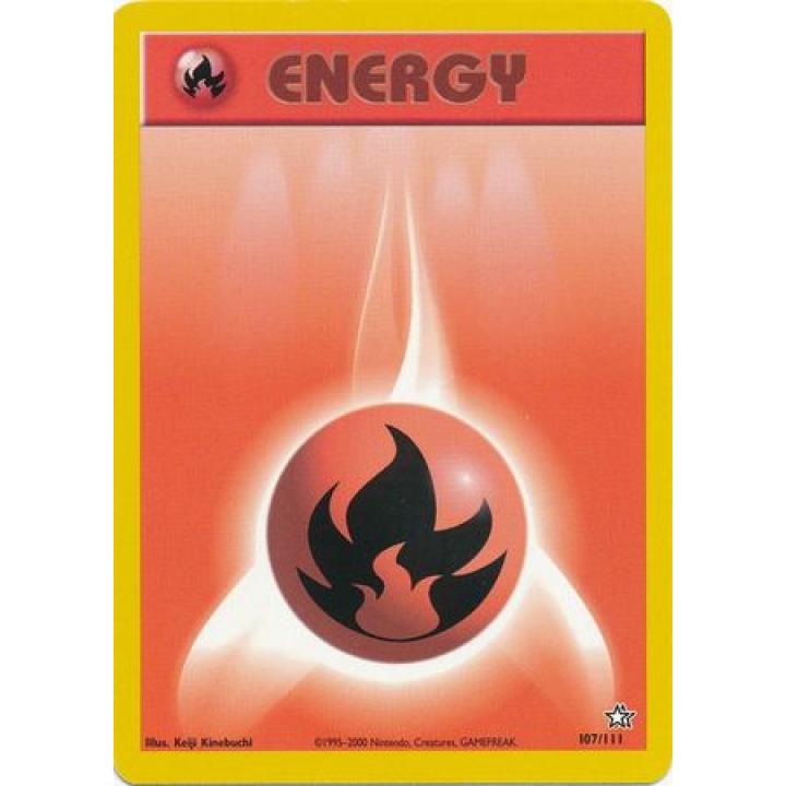 Fire Energy 107/111 - Neo Genesis (Unlimited) - Normal