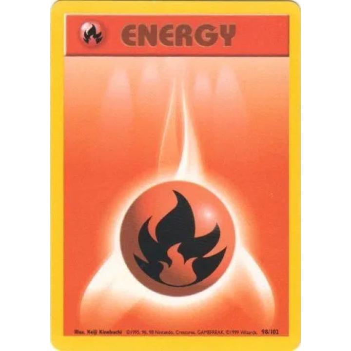 Fire Energy 98/102 - Base Set (Unlimited) - Normal