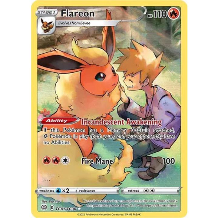 Flareon TG01/TG30 - Brilliant Stars Trainer Gallery - Holofoil