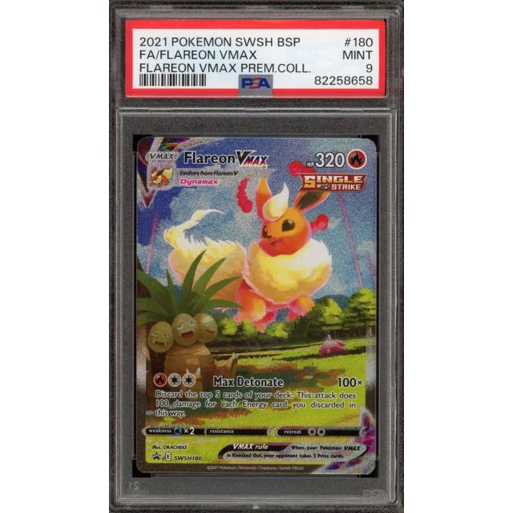 Flareon VMAX (PSA 9) SWSH180 - Sword & Shield Promo - Holofoil
