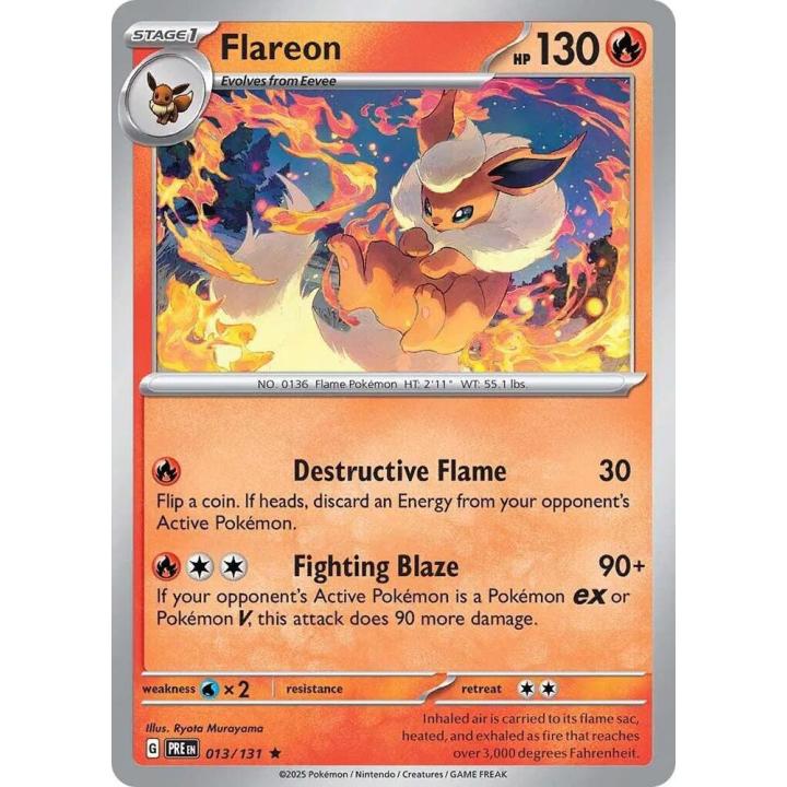 Flareon 013/131 - Prismatic Evolutions - Holofoil