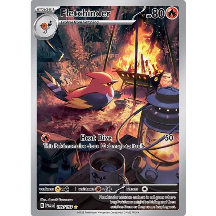 Fletchinder 199/193 - Paldea Evolved - Holofoil