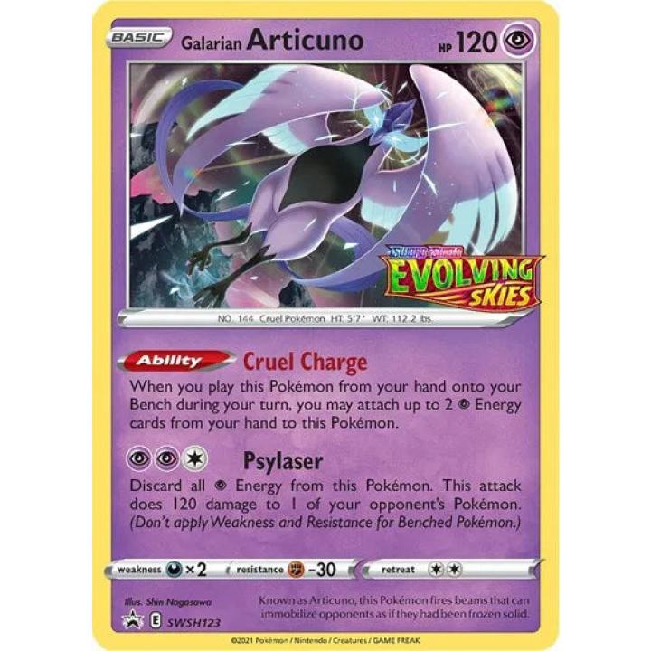 Galarian Articuno (Prerelease) SWSH123 - Sword & Shield Promo - Holofoil