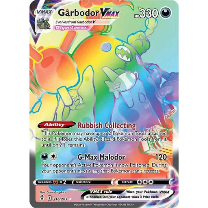 Garbodor VMAX 216/203 - Evolving Skies - Holofoil