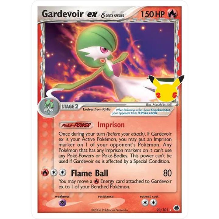Gardevoir ex 93/101 - Celebrations: Classic Collection - Holofoil