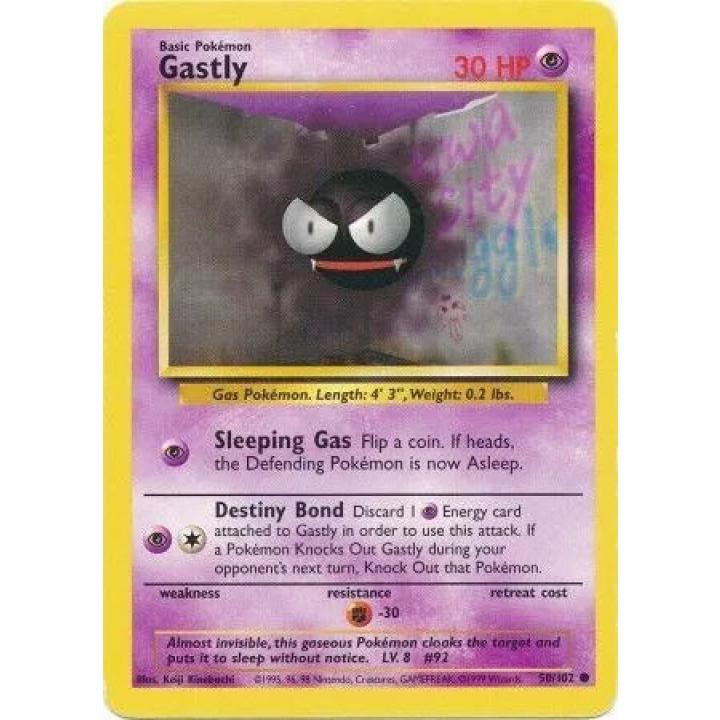 Gastly 50/102 - Base Set (Unlimited) - Normal