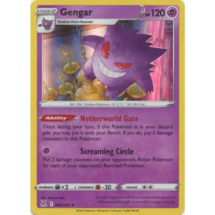 Gengar 066/196 - Lost Origin - Holofoil