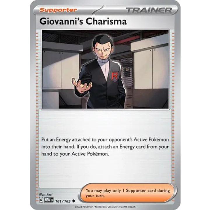 Giovanni's Charisma 161/165 - Scarlet & Violet 151 - Reverse Holofoil