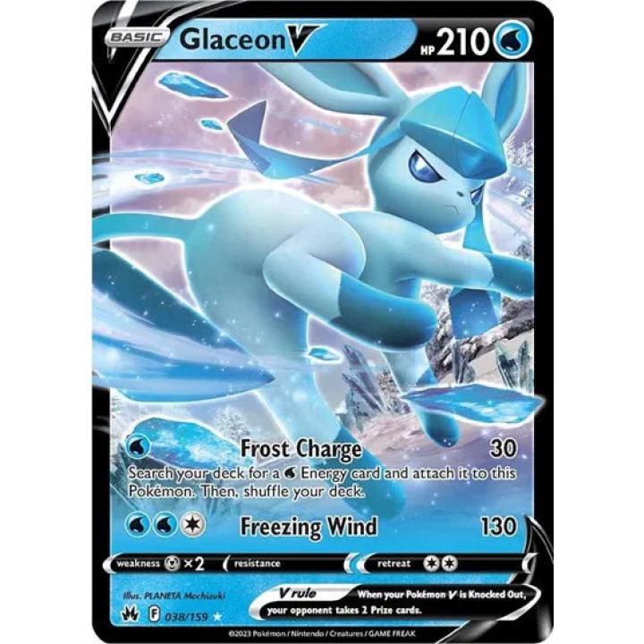 Glaceon V 038/159 - Crown Zenith - Holofoil