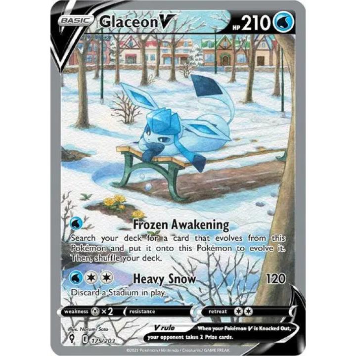 Glaceon V 175/203 - Evolving Skies - Holofoil