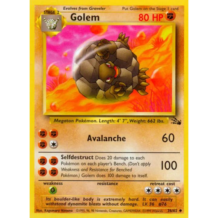 Golem 36/62 - Fossil (Unlimited) - Normal