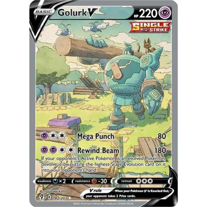 Golurk V 182/203 - Evolving Skies - Holofoil