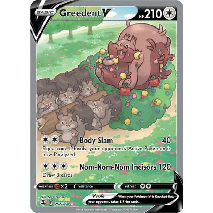 Greedent V 257/264 - Fusion Strike - Holofoil