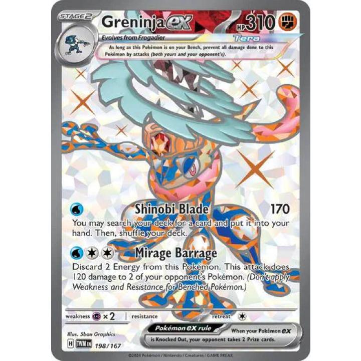 Greninja ex 198/167 - Twilight Masquerade - Holofoil