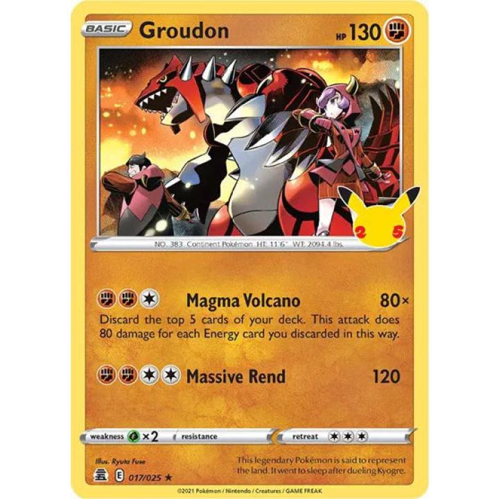 Groudon 017/025 - Celebrations - Holofoil