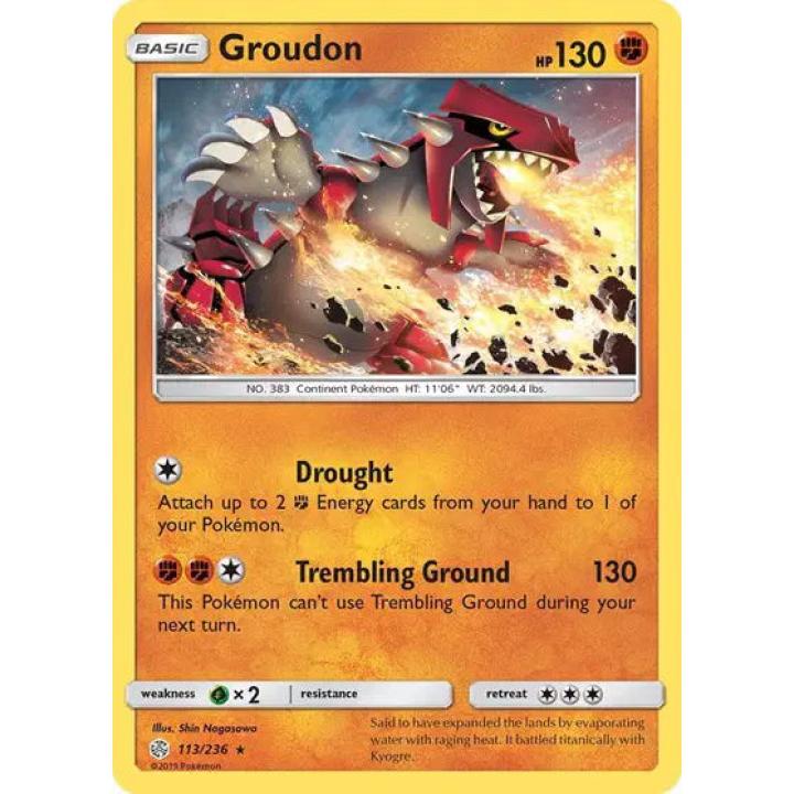Groudon 113/236 - Cosmic Eclipse - Reverse Holofoil