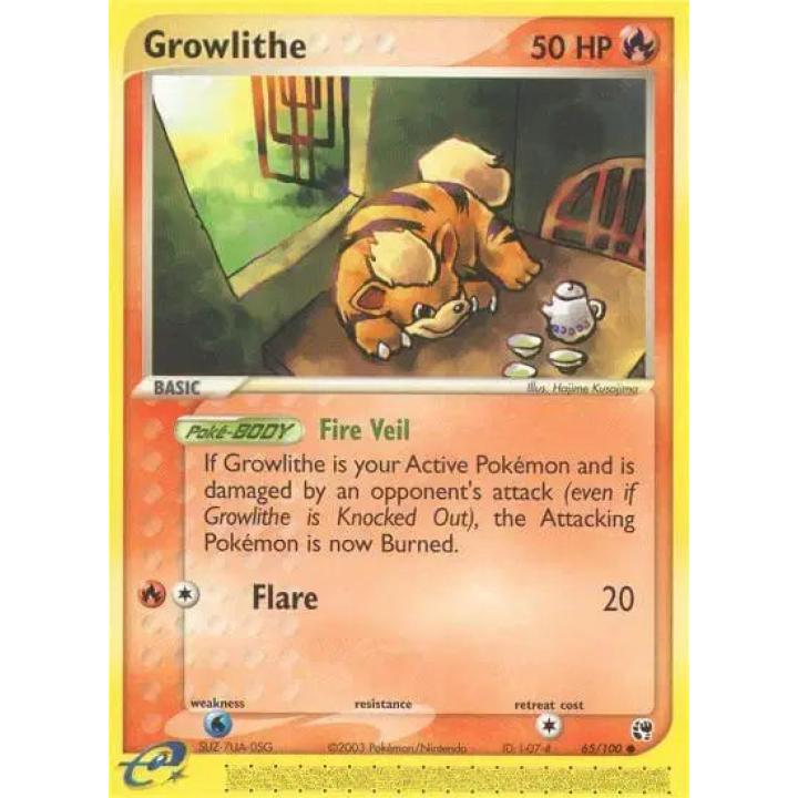Growlithe 65/100 - EX Sandstorm - Normal