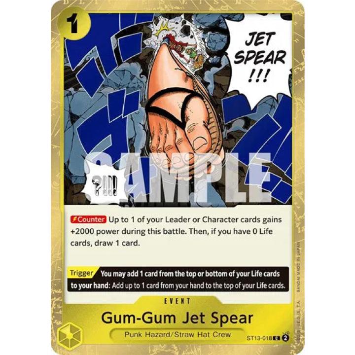 Gum-Gum Jet Spear ST13-018 - Ultra Deck: The Three Brothers - Foil