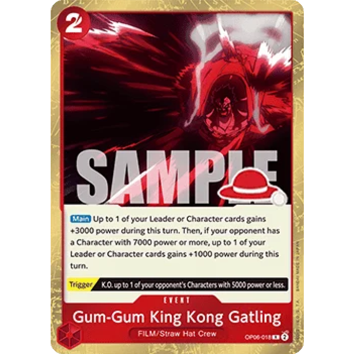 Gum-Gum King Kong Gatling (Luffy Deck) OP06-018 - Learn Together Deck Set - Normal