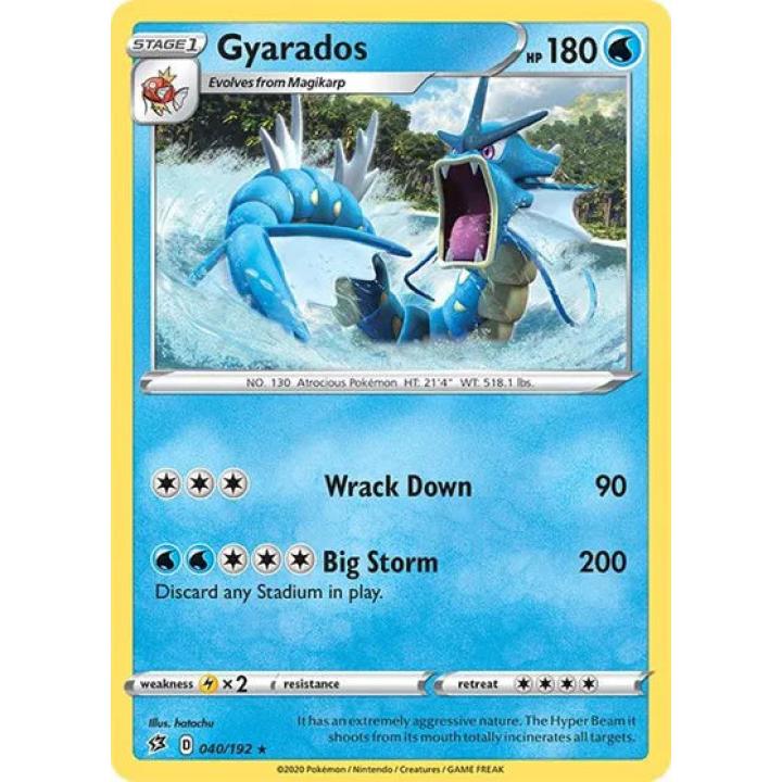 Gyarados 040/192 - Rebel Clash - Reverse Holofoil