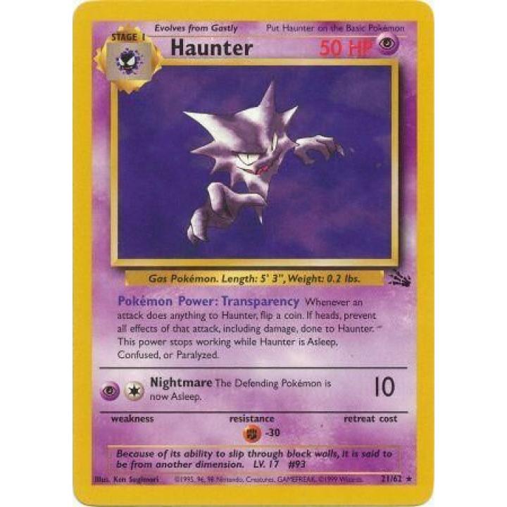 Haunter 21/62 - Fossil (Unlimited) - Normal