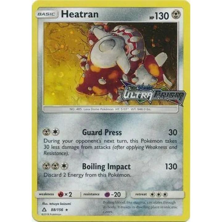 Heatran (Prerelease Kit Exclusive) 88/156 - Ultra Prism - Reverse Holofoil
