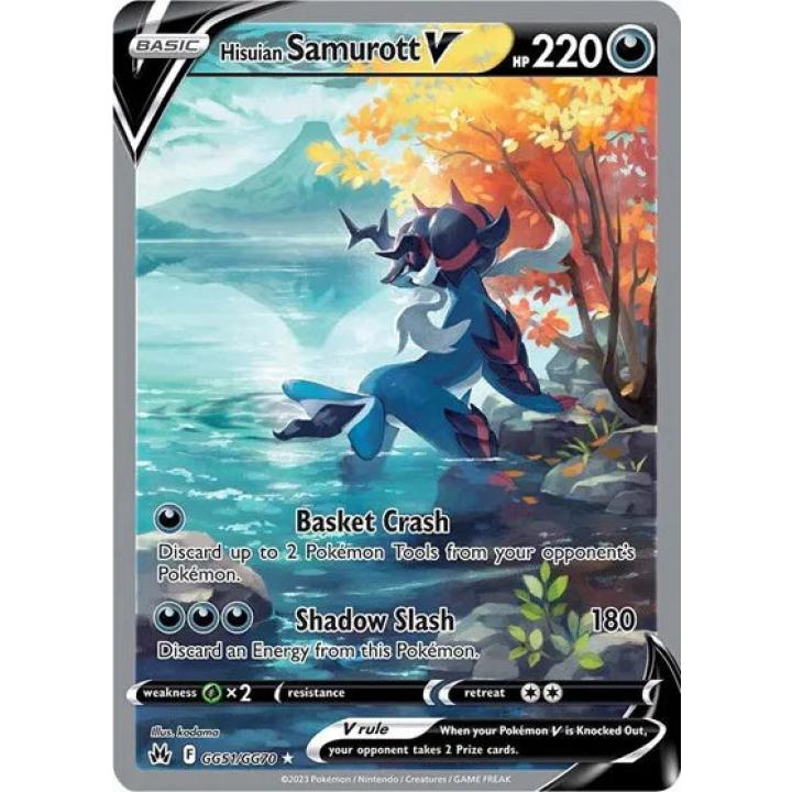 Hisuian Samurott V GG51/GG70 - Crown Zenith: Galarian Gallery - Holofoil