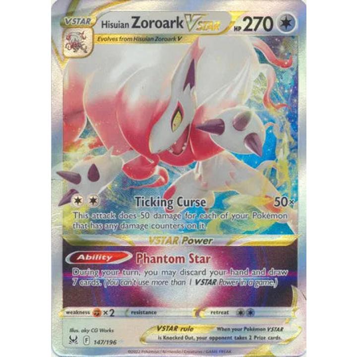 Hisuian Zoroark VSTAR 147/196 - Lost Origin - Holofoil