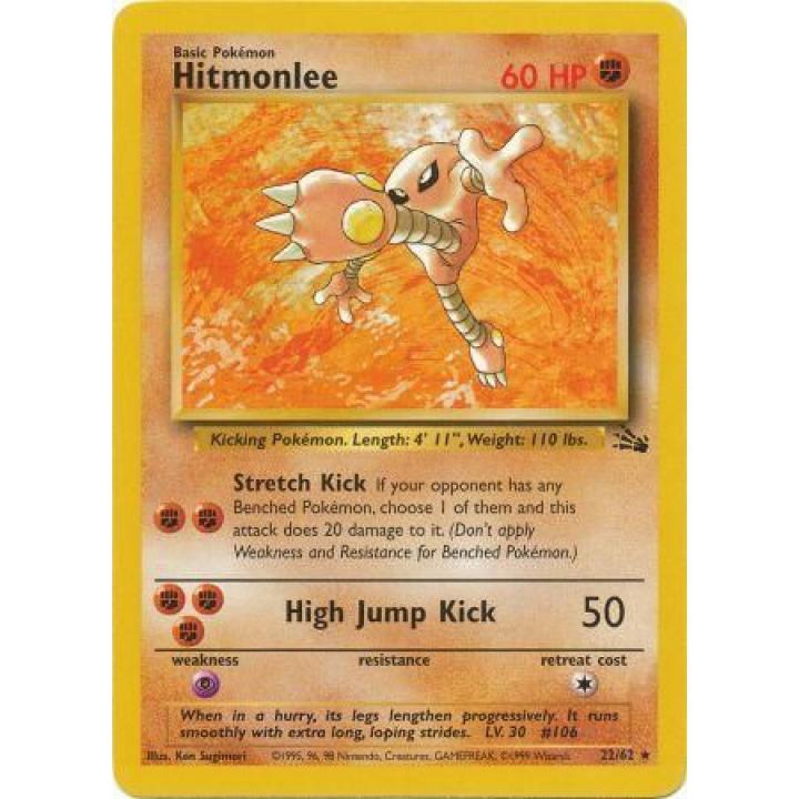 Hitmonlee 22/62 - Fossil (Unlimited) - Normal