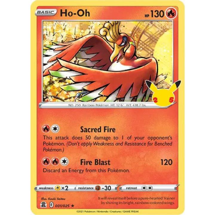 Ho-oh 001/025 - Celebrations - Holofoil