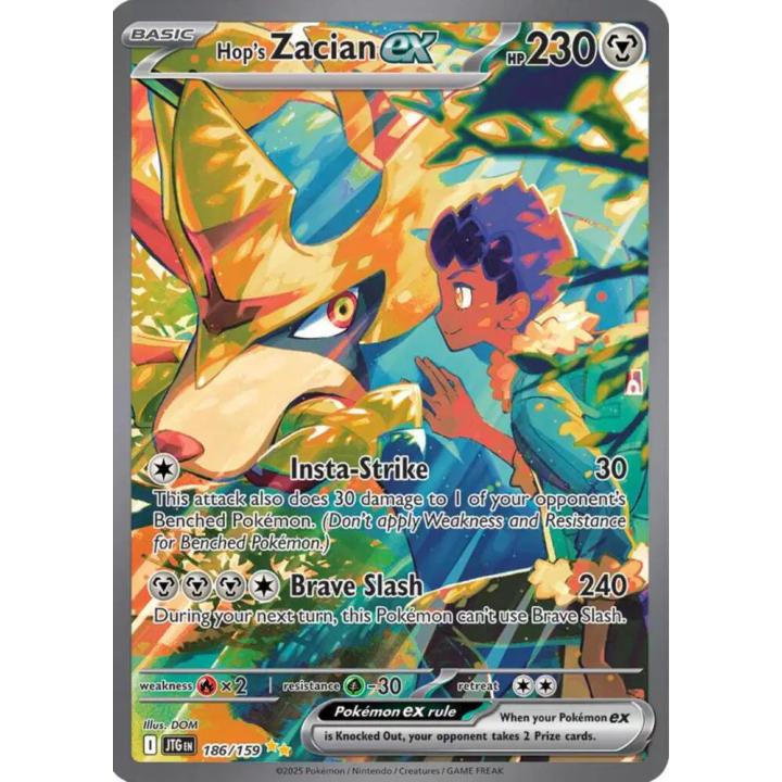 Hop's Zacian ex 186/159 - Journey Together - Holofoil