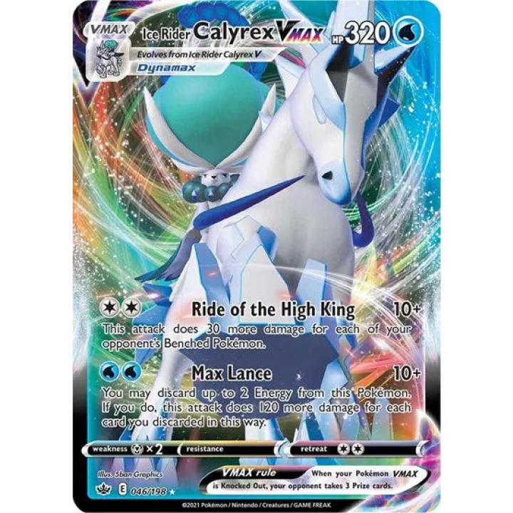 Ice Rider Calyrex VMAX 046/198 - Chilling Reign - Holofoil