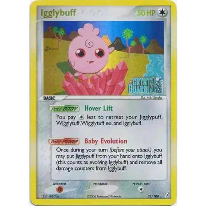 Igglybuff 21/100 - EX Crystal Guardians - Reverse Holofoil