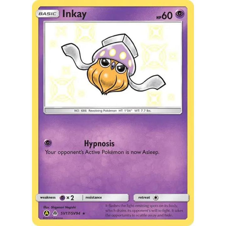 Inkay SV17/SV94 - Hidden Fates: Shiny Vault - Holofoil
