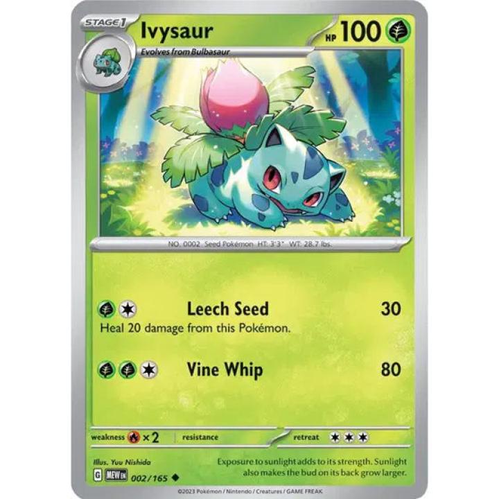 Ivysaur 002/165 - Scarlet & Violet 151 - Normal
