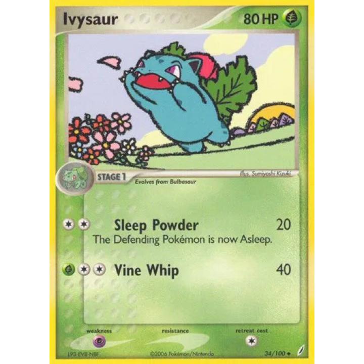 Ivysaur 34/100 - EX Crystal Guardians - Normal