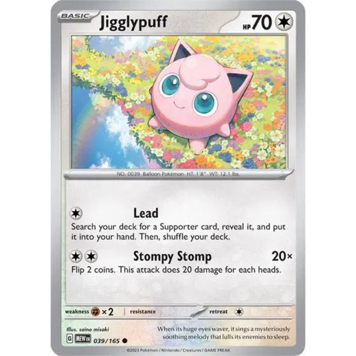 Jigglypuff 039/165 - Scarlet & Violet 151 - Reverse Holofoil