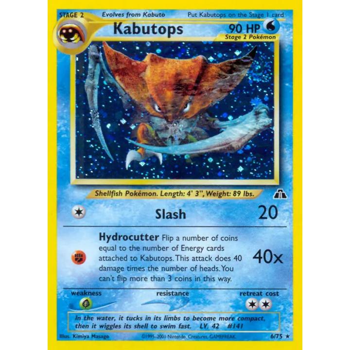 Kabutops 6/75 - Neo Discovery (Unlimited) - Holofoil