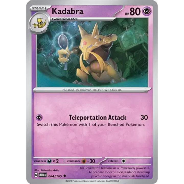 Kadabra 064/165 - Scarlet & Violet 151 - Reverse Holofoil