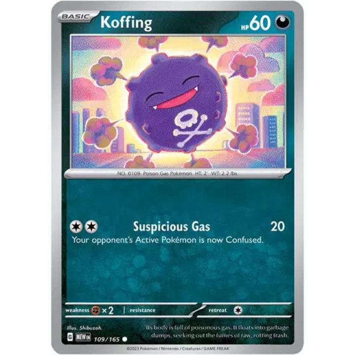 Koffing 109/165 - Scarlet & Violet 151 - Reverse Holofoil