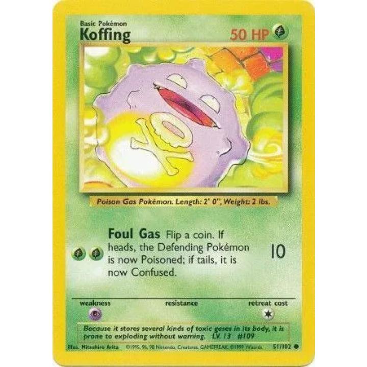 Koffing 51/102 - Base Set (Unlimited) - Normal