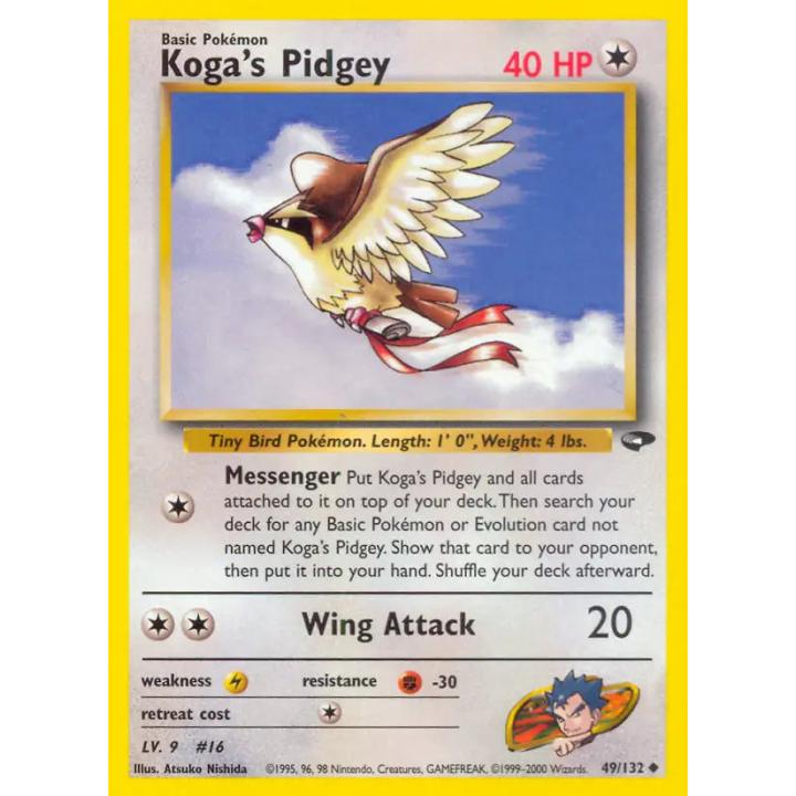Koga's Pidgey 49/132 - Gym Challenge (Unlimited) - Normal