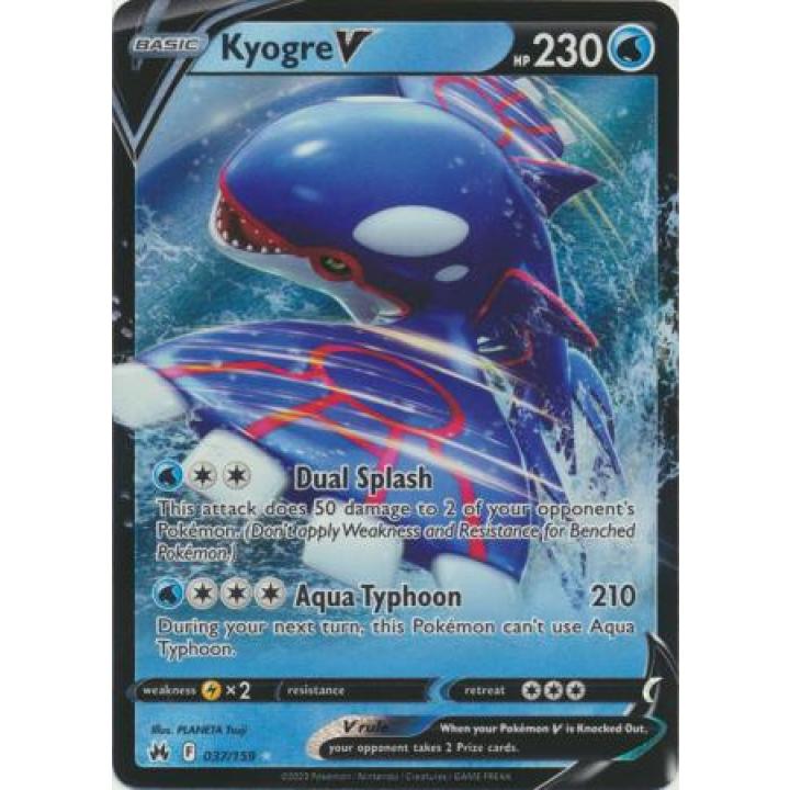 Kyogre V 037/159 - Crown Zenith - Holofoil