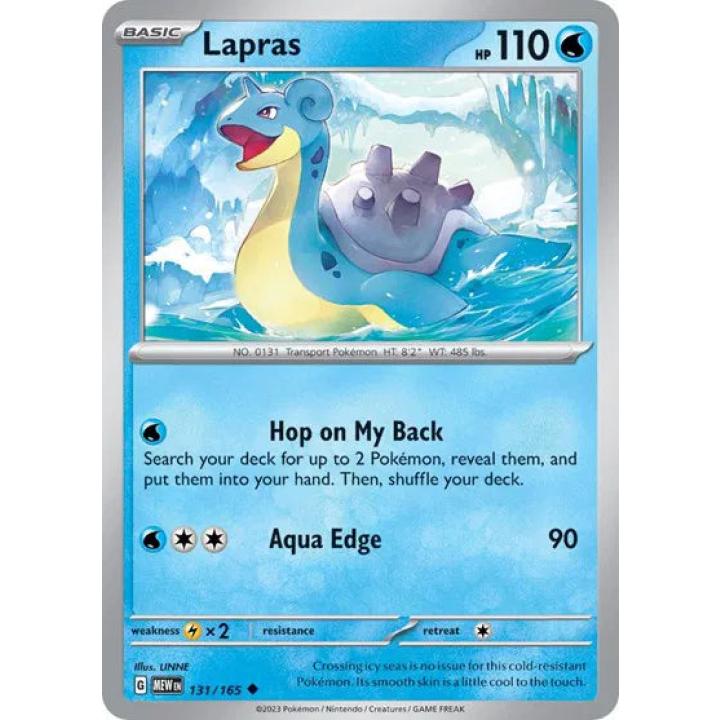 Lapras 131/165 - Scarlet & Violet 151 - Reverse Holofoil